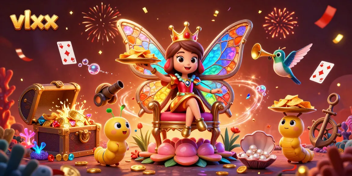 Experience the vibrant energy of vlxx with a magical casino scene featuring colorful characters and dynamic game elements.